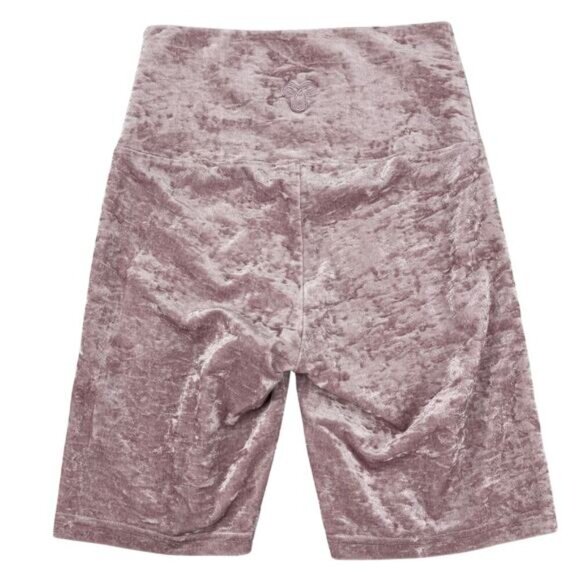 TNA Atmosphere Crushed Velvet Biker Short Sz XS Wistful Mauve - Picture 7 of 8